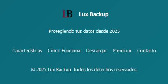 Lux Backup - Aplicación de copias de seguridad
